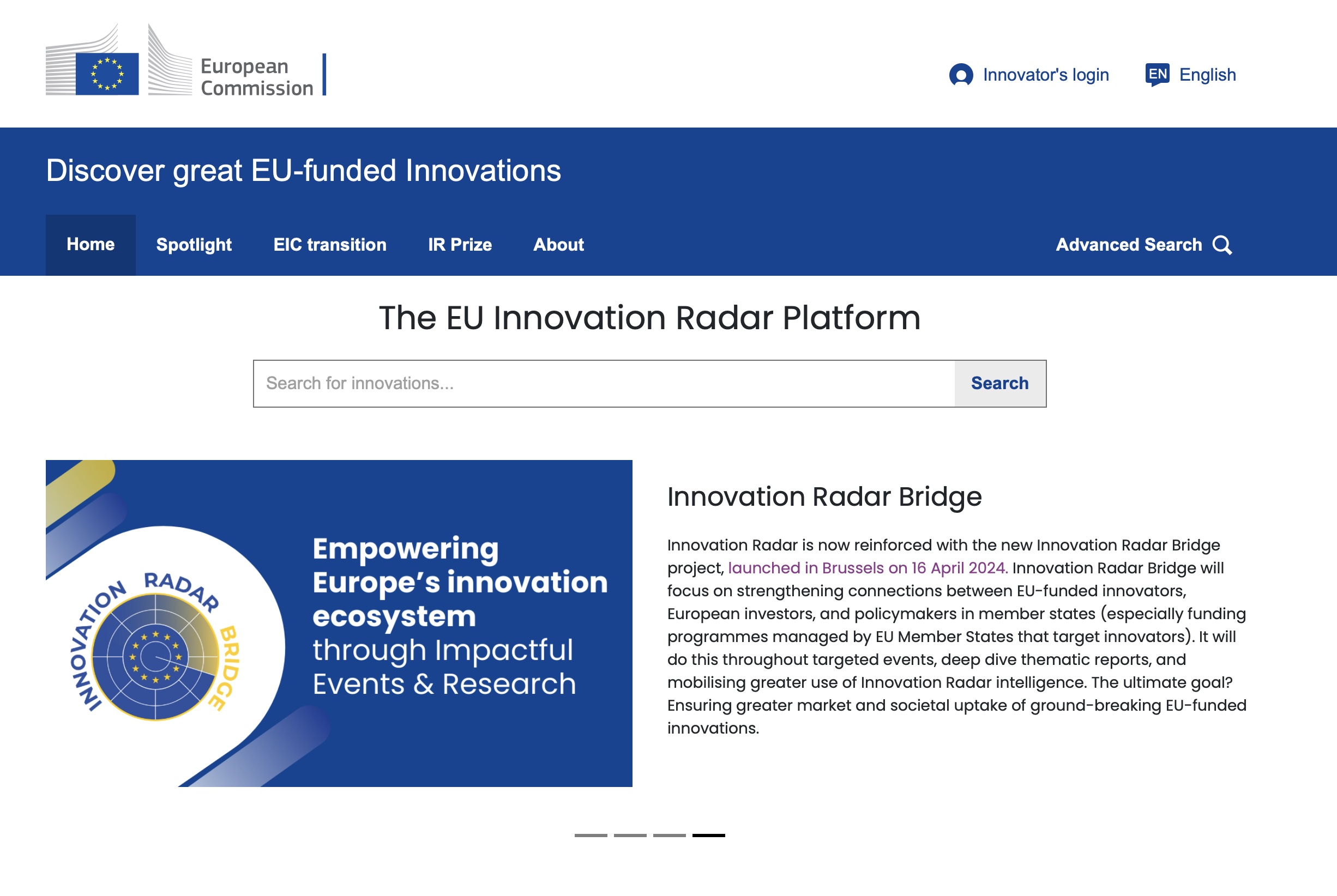 European Commission Innovation Radar — Hochschule Hamm-Lippstadt named Key Innovator for XR Digital Twin methods from the DIDYMOS-XR project.