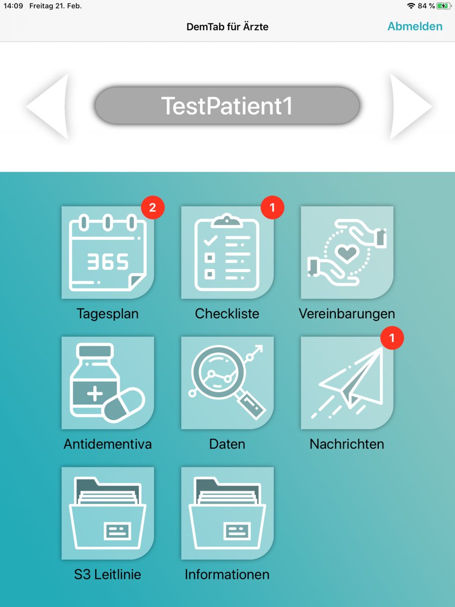 Checklist for documenting the anamnesis