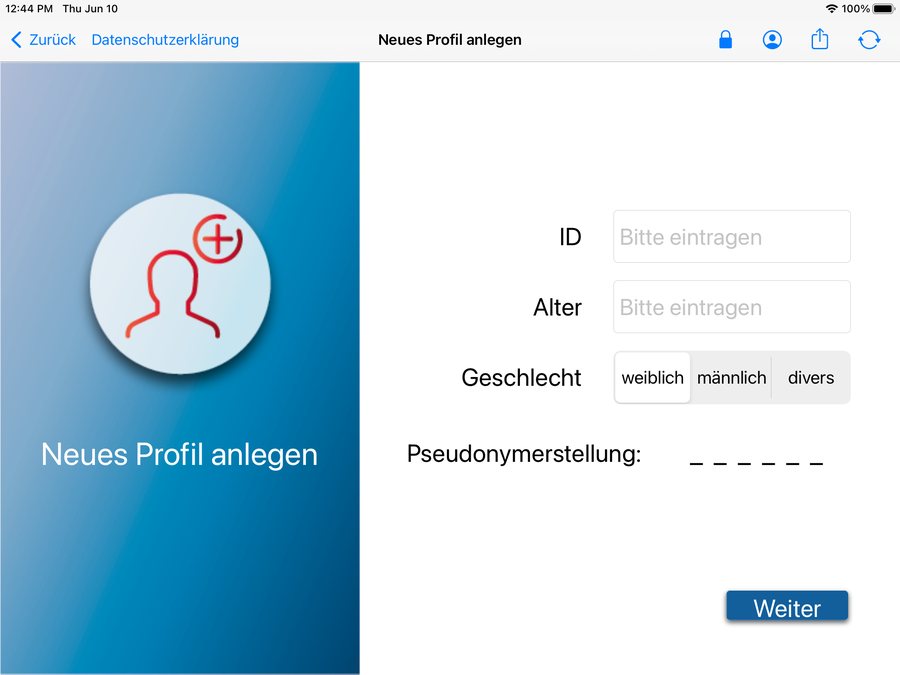 Creating an individual participant profile